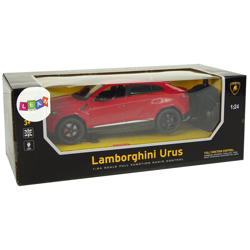 Tālvadības automašīna Lamborghini, sarkana