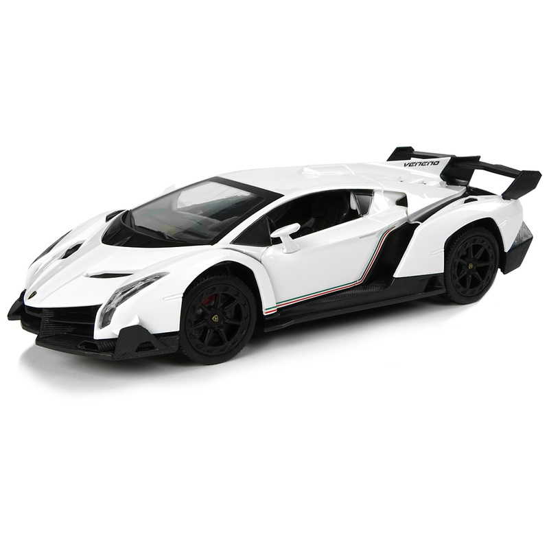 Sporta tālvadības automašīna Lamborghini Veneno, balta