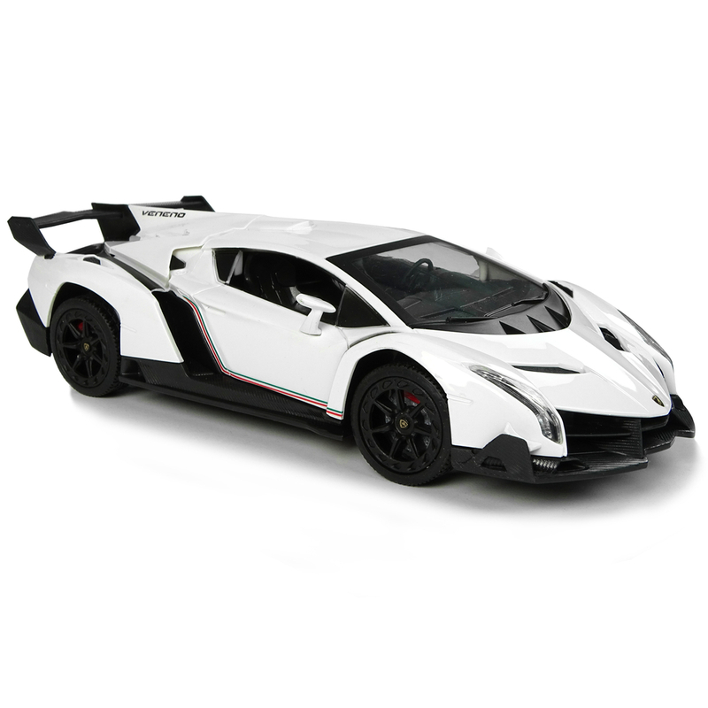 Sporta tālvadības automašīna Lamborghini Veneno, balta