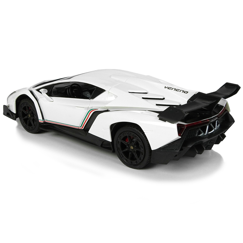 Sporta tālvadības automašīna Lamborghini Veneno, balta