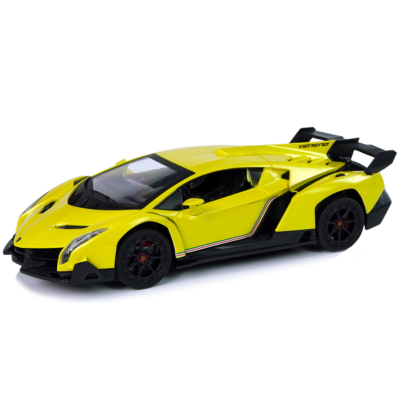 Sporta tālvadības automašīna Lamborghini Veneno, dzeltens